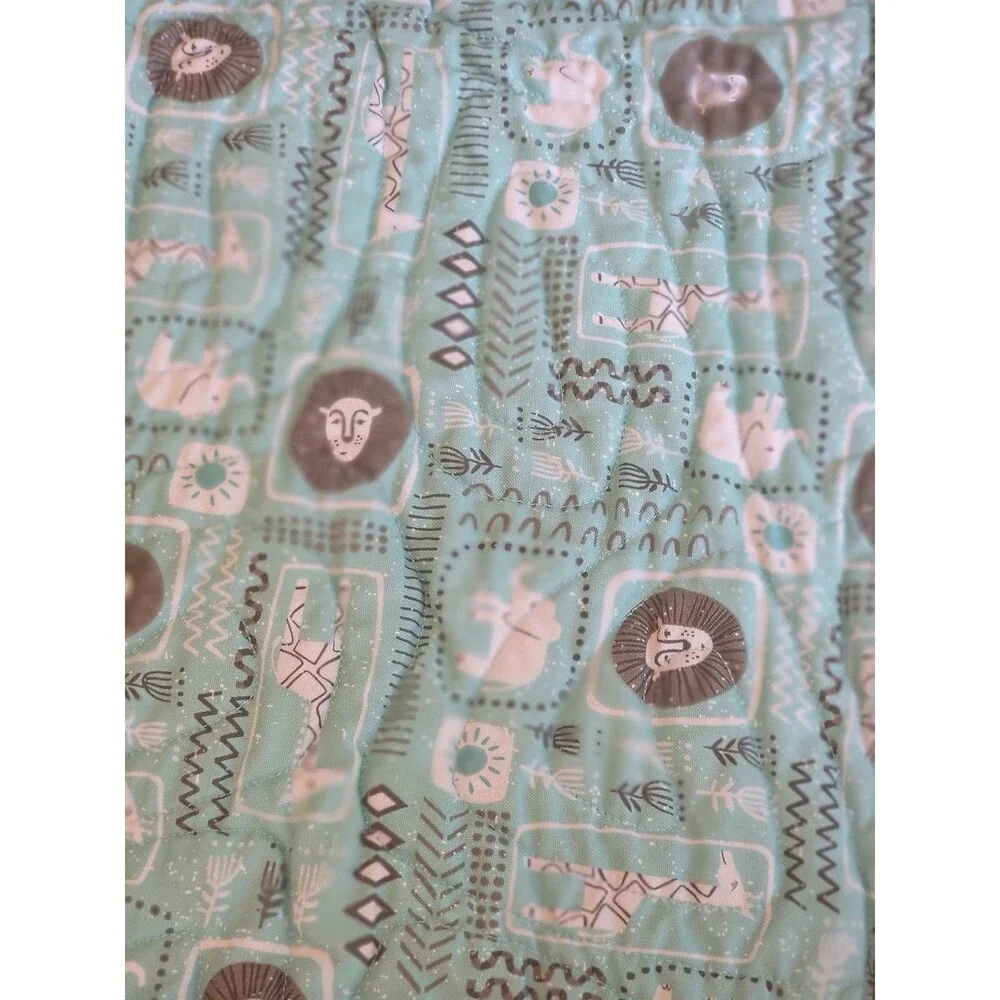 Handmade Quilt Quilted Safari Theme Multicolor Unisex Bedding